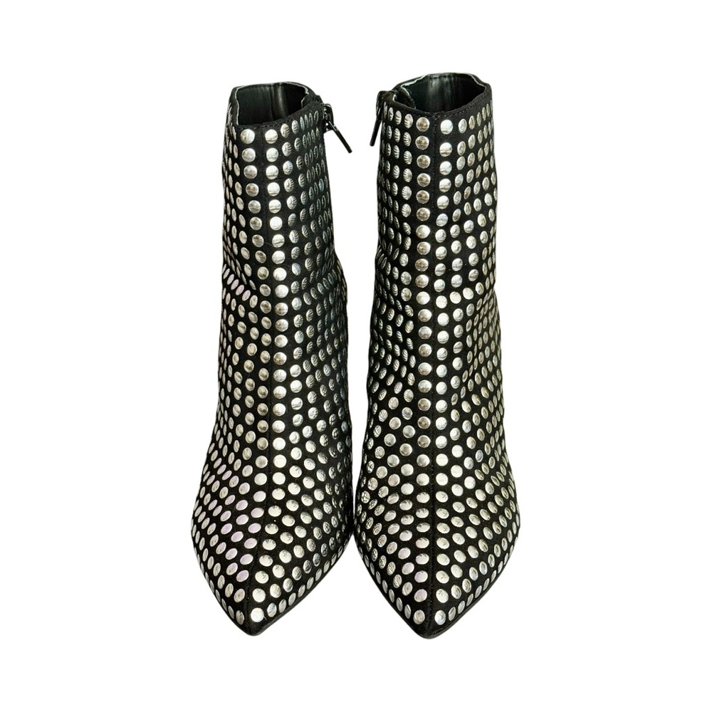INC International Concepts Anila Studded Booties, Black/Silver Size 6.5 LIKE NEW - Picture 5 of 11
